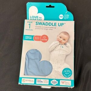 Love to Dream Swaddle Up in Light Blue stage 1 swaddling newborn 5-8.5 lbs new